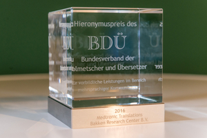 Hieronymuspreis 2016 des BDÜ